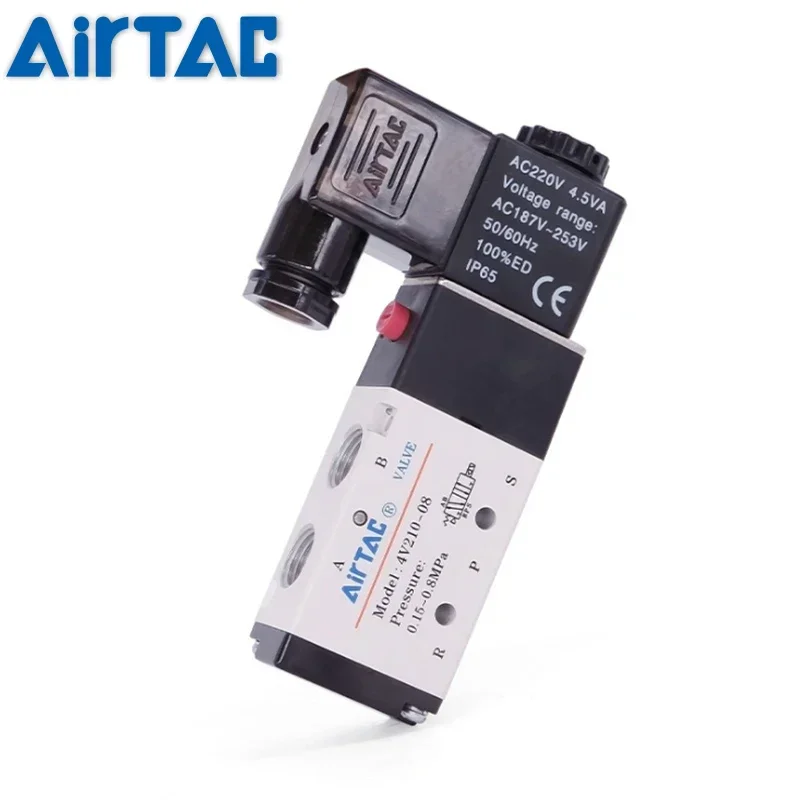 AIRTAC 4V210-08 4V310-10 4V410-15 Better Quality Pneumatic Electric Solenoid Valve Directional Control Magnetic Valve 24V 220V