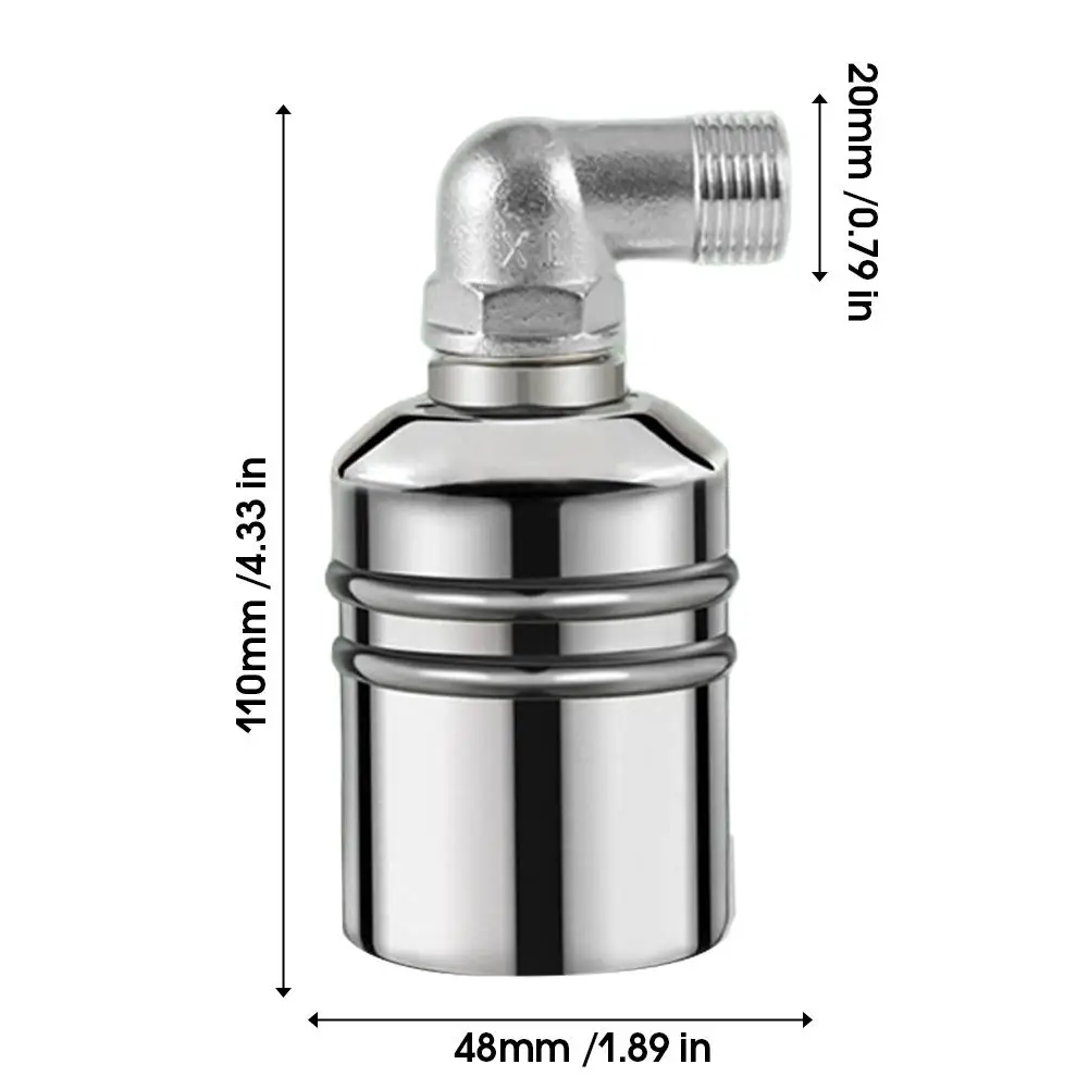 304 Stainless Steel Floating Ball Valve Automatic Water Level Control Valve Water Tank Water Tower Shutoff Valve