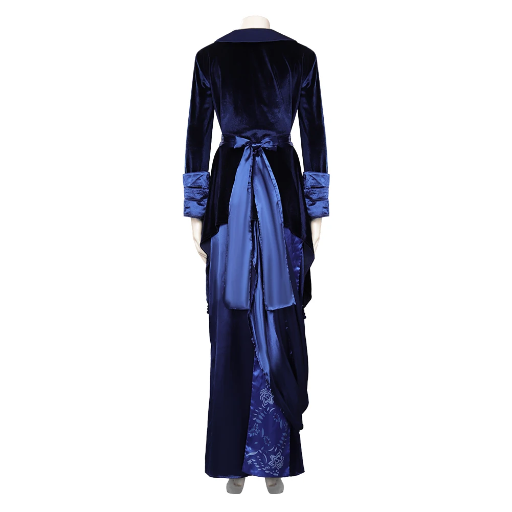 Rose DeWitt Bukater Cosplay Titanic Fantasia Costume Adult Women Vest Dress Belt Outfits Halloween Carnival Party Suit - view 4