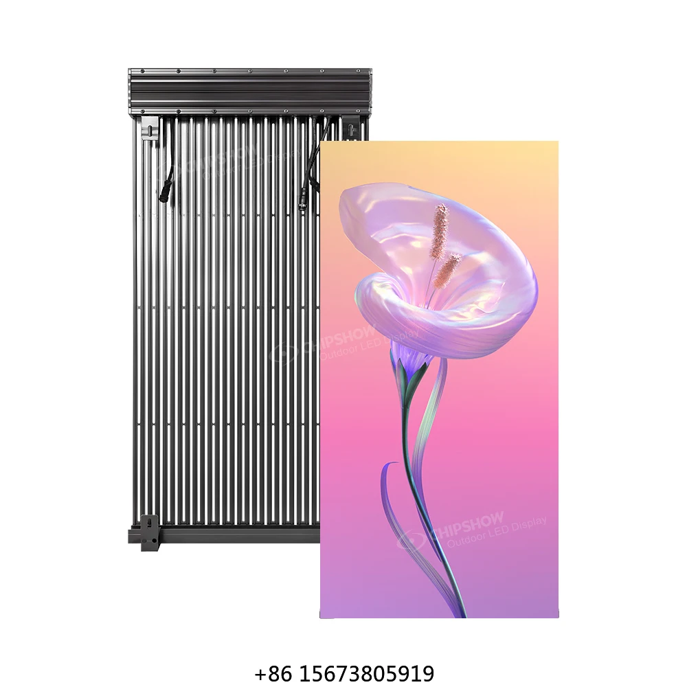 

P15.625 1000x500mm High Quality Outdoor Building Advertising Traffic Sign Mesh DIP Display Light Bar Screen