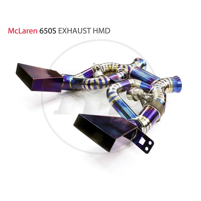 HMD Titanium Alloy Exhaust Manifold Downpipe Is Suitable For McLaren 570 650S 720S MP4-12C Auto Modification Parts Valve