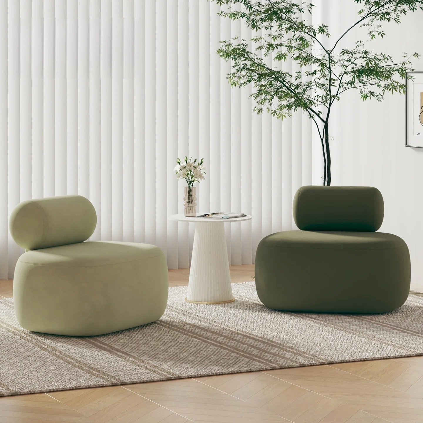 Schönheitssalon-Loungebereich Empfangssofa Hochwertiger Freizeitstuhl Kleines Apartment-Sofa
