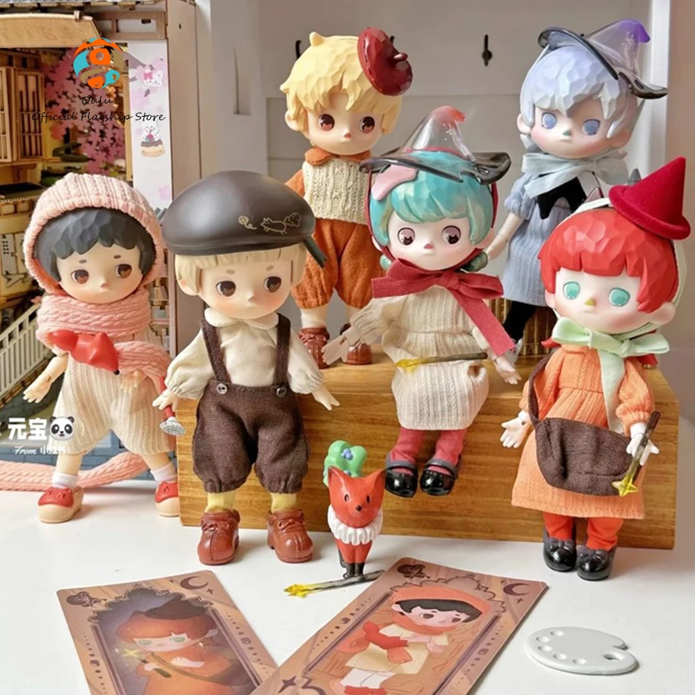 1/12 Penny'S Box Bjd Blind Box Little Painter And Little Witch Series Action Figure Puppet Mysterious Box Gift For Kids Toys