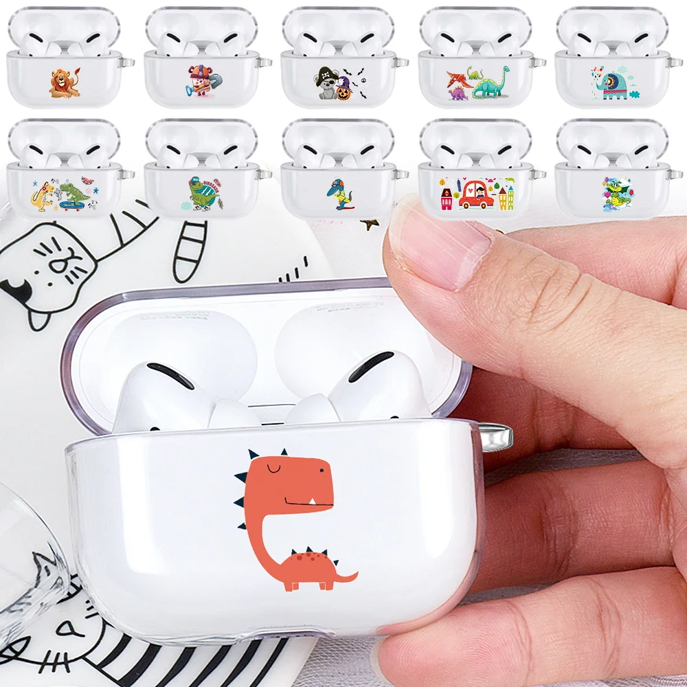 

Case for Apple AirPods Pro Soft Silicone Cover Cute Cartoon Protective Shell Dust-proof Earphone Cases Headphone Accessories