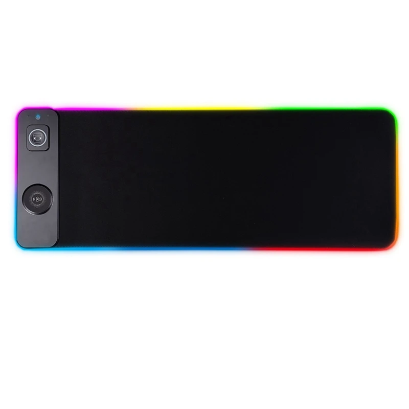 

GW-3-In-1 Magnetic Wireless Charging Mouse Pad Office Desk Pad Wireless Charging Luminous Mouse Pad Gaming Mousepad