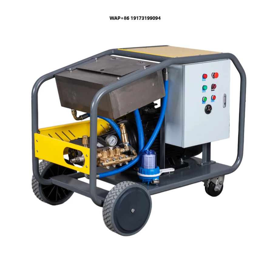 New Brilliant Industrial High Pressure Electric Car Washer 500BAR 16LPM Triplex Pump 15KW Brass High Pressure Cleaner for Car
