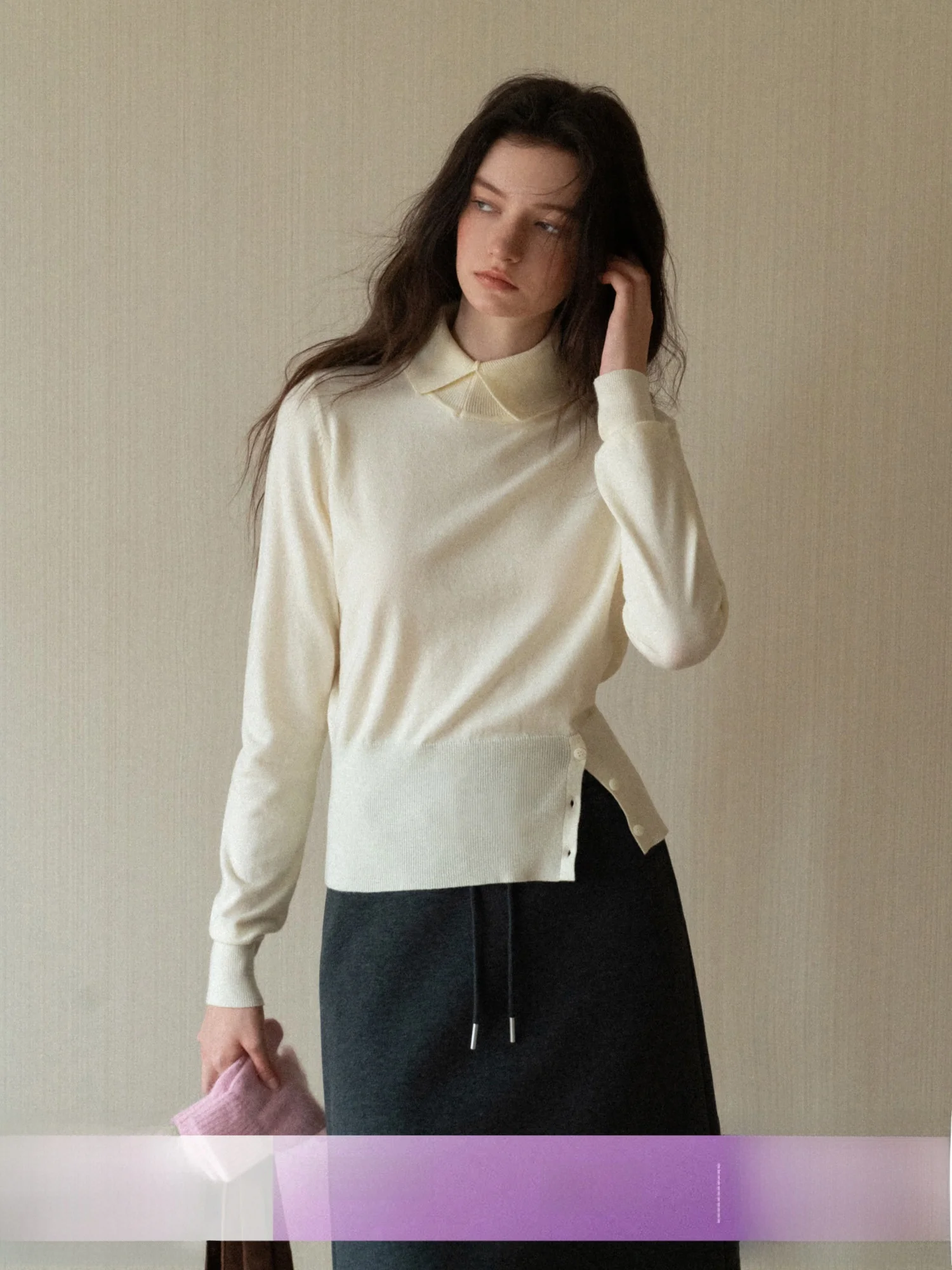 

Женская трикотажная рубашка Eggka High Intelligence с длинным рукавом, приталенного кроя, с эффектом утяжки на талии, модная повседневная одежда