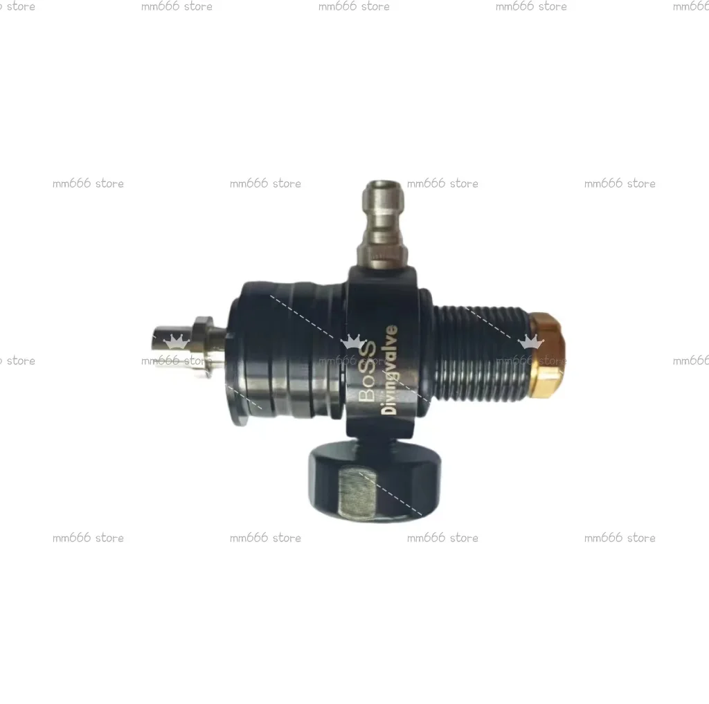 Air Force Direct Injection Valve, High-Flow Black Boss Stainless Steel Valve, Connection Thread M18*1.5