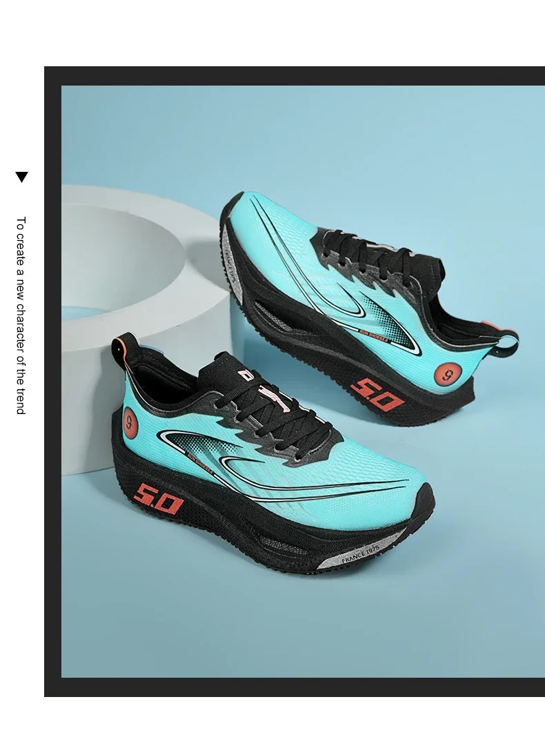 Unisex 2025, Vollcarbon-Platten-Laufschuhe, professionelle Marathon-Rennen, leichte, atmungsaktive Sport-Turnschuhe mit Bounce-Kissen – Detail 14