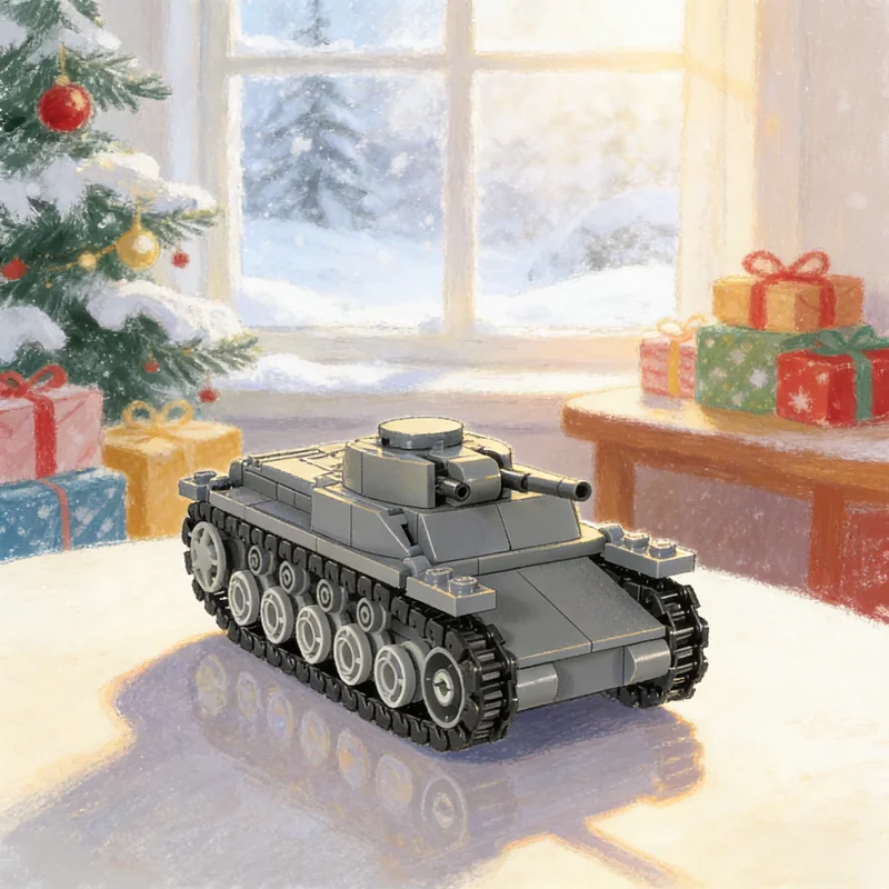 

258pcs MOC Adventurers Desert Panzer I Ausf B Model Building blocks Architecture Christmas gifts idea toy Education Brick