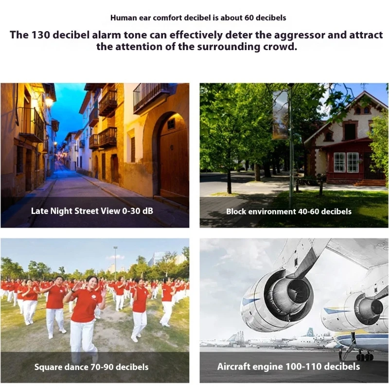 W89C 안전 보호 경보 보안 경보 비상 경보 키 체인 알람