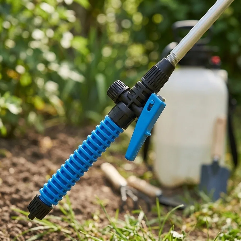 Sprayer Trigger Switch Handle for Garden Backpack Sprayers 3L 5L 8L with Non-Slip Grooved Grip and On Off Lock Mechanism