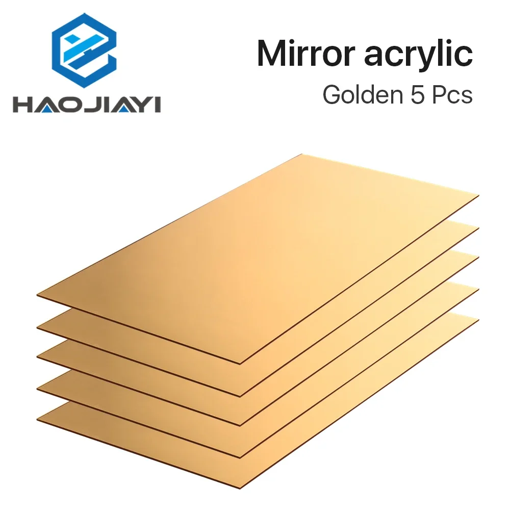 Espejo acrílico 5 uds oro plata 30*60*0,3 cm Material de prueba DIY al por mayor para máquina de corte y grabado Co2