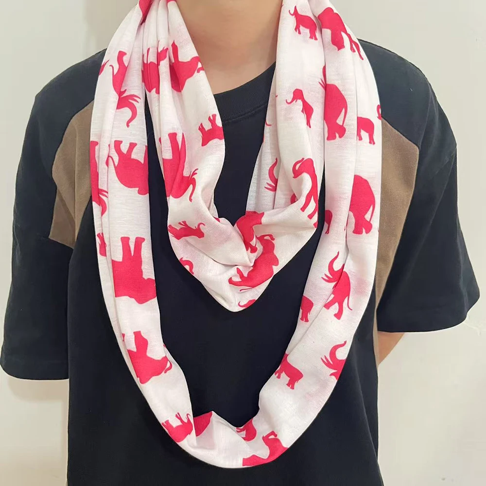 

2025 New Logo Delta Red Elephant sisters Gift Scarf