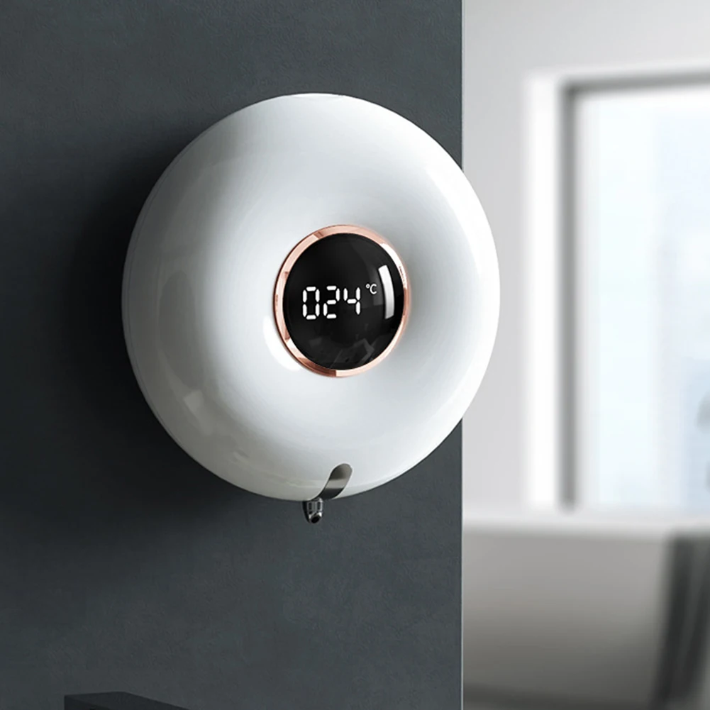 

Автоматический электрический жидкий дезинфицирующий насос для рук, бесконтактный дозатор мыла 280 мл, IPX5, водонепроницаемый для кухни, ванной комнаты, стены