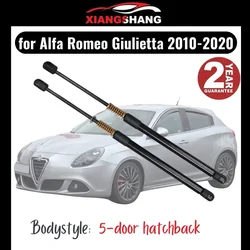 Puntales de Gas para puerta trasera de coche, amortiguador de elevación de 2 piezas, compatible con fibra de carbono para Alfa Romeo Giulietta hatchback 2010-2020