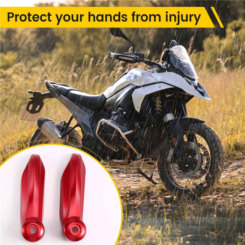 

Highly Recommended Motorcycle Handguard Sliders Handguard Sliders For BMW R1300GS Hand Guard Protector For BMW R1300GS Red