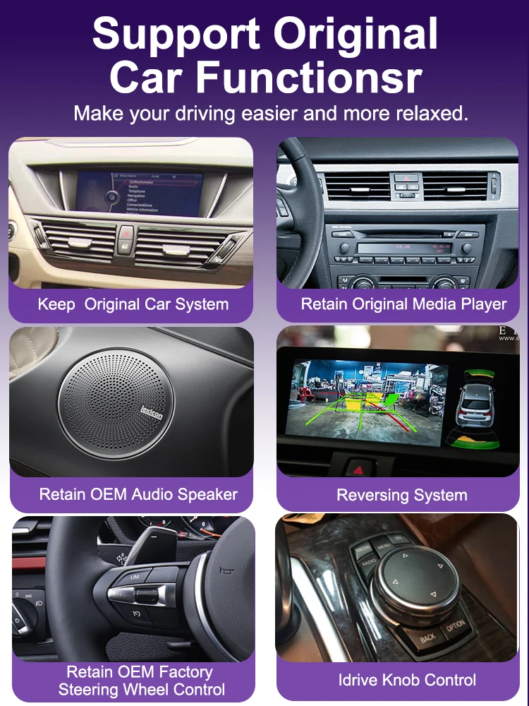 AUTOTOP 10,25 Zoll Linux Wireless Carplay Android Auto Touchscreen Autoradio für BMW X1 E84 2009-2015 CIC-System/ohne Werksbildschirm Youtube WiFi – Detail 7