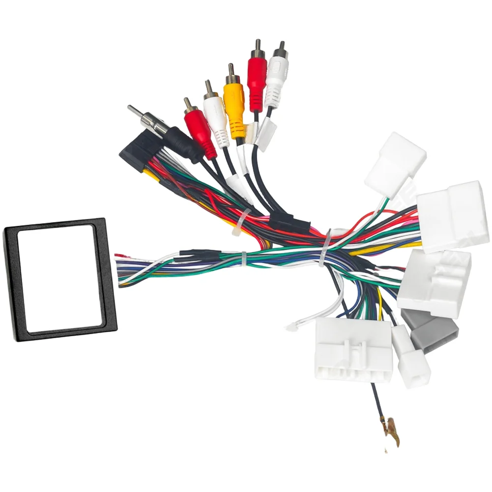 Aftermarket Power Harness with For CANBUS Decoder Box for Nissan Cars Supporting Dashboard Audio System Installation