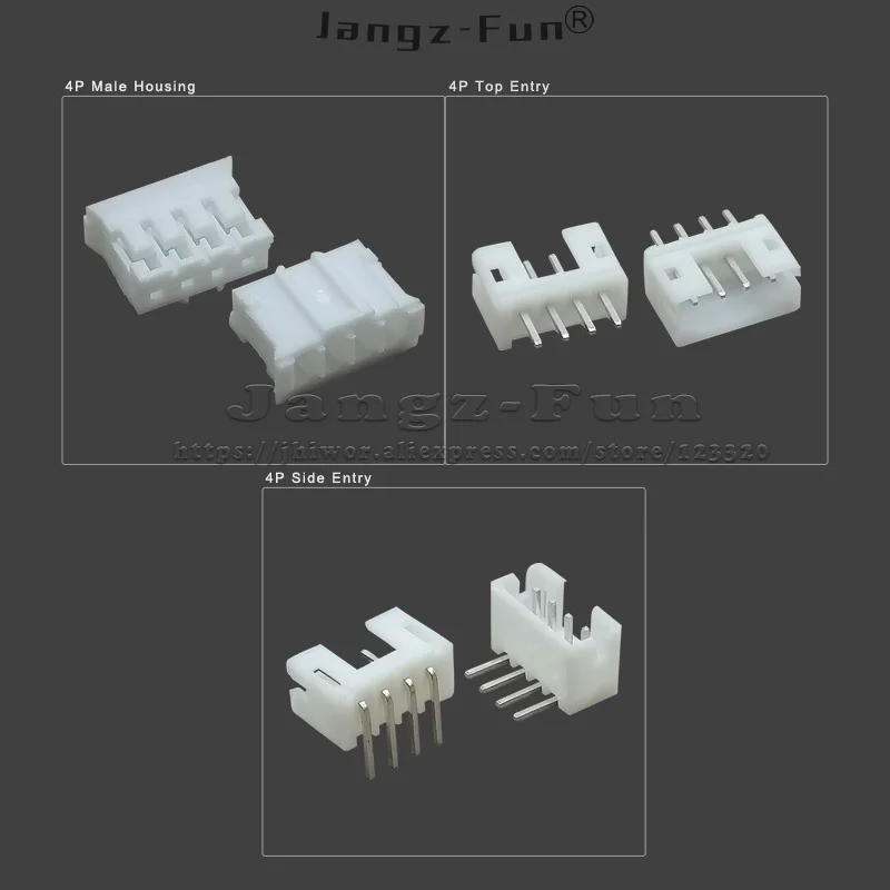 100Pcs 4P Jst Ph 2.… - image