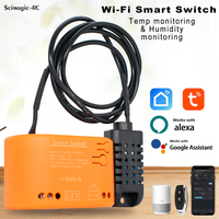 Tuya Smart WIFI Temperature Humidity Switch Sensor APP Remote Monitor For Smart Life Home Works With Alexa Google