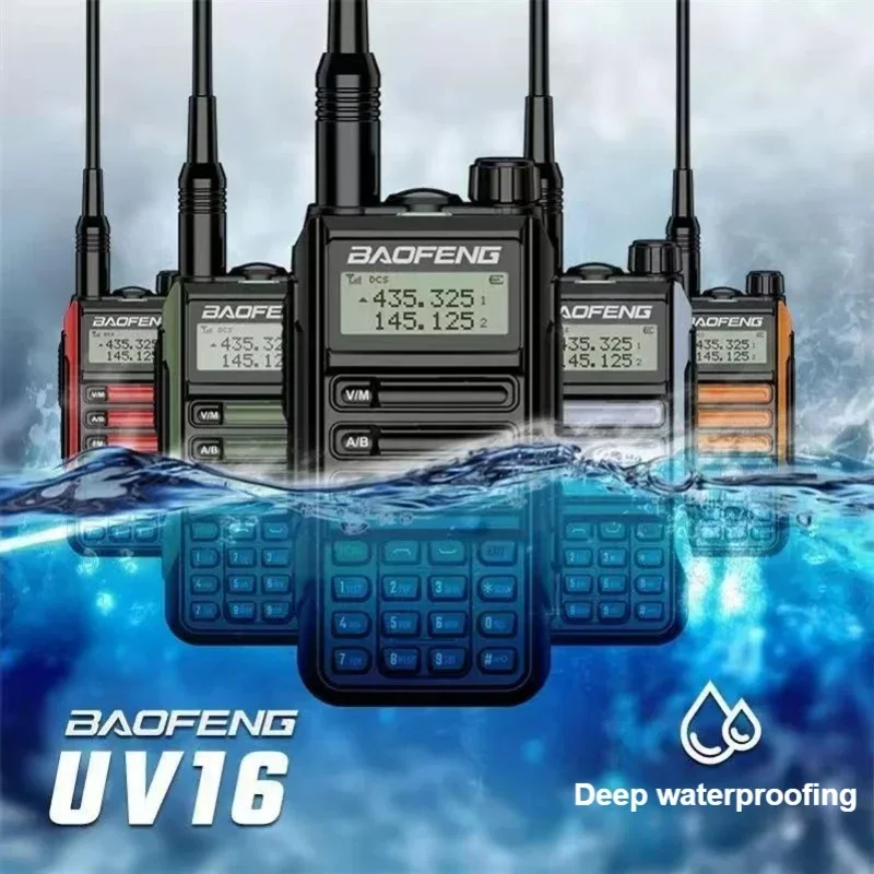 

BAOFENG UV-16 Walkie Talkie USB Charger Long Range High Power Profesional Handheld Transceiver Dual Band 2Way Hunting Radio