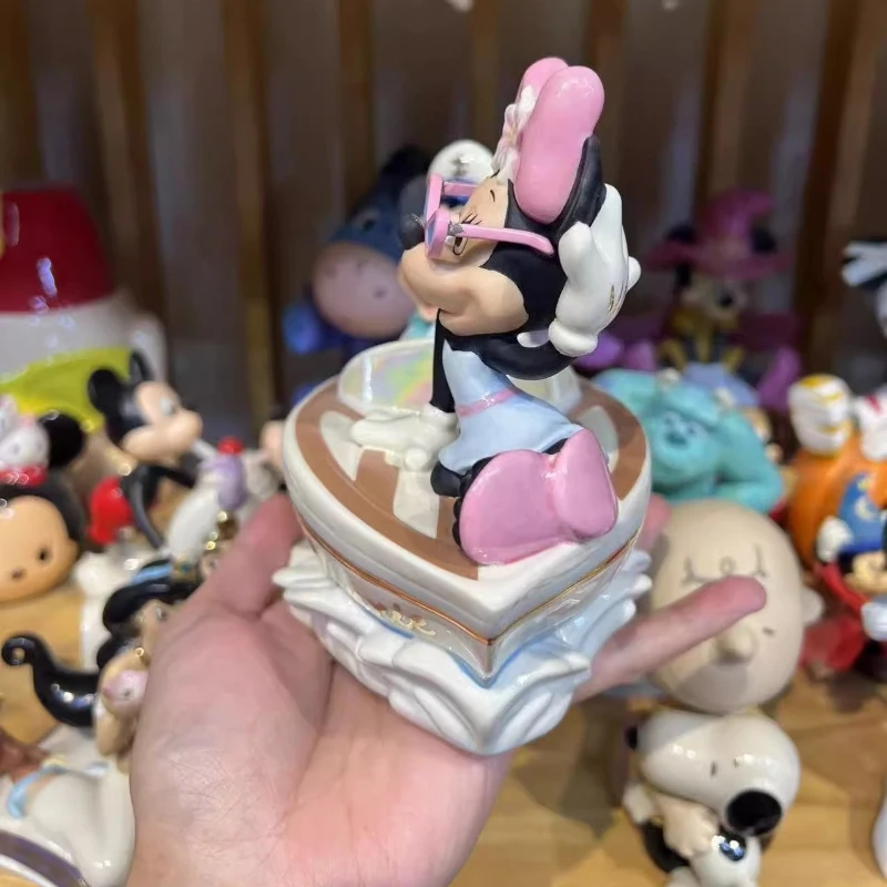 อะนิเมะ Mickey Minnie รูปคู่เล่น Yacht เซรามิคเดสก์ท็อปชุดเครื่องประดับการ์ตูนของเล่นตกแต่งบ้านของขวัญวันเกิด