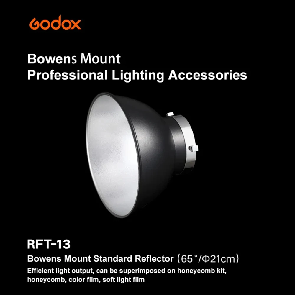 Godox Bowens Mount Standard Reflector RFT-13/14/17/18/19 SN05 Beam Tube Snoot for Studio Bowens Strobe Flash / Led Video Light