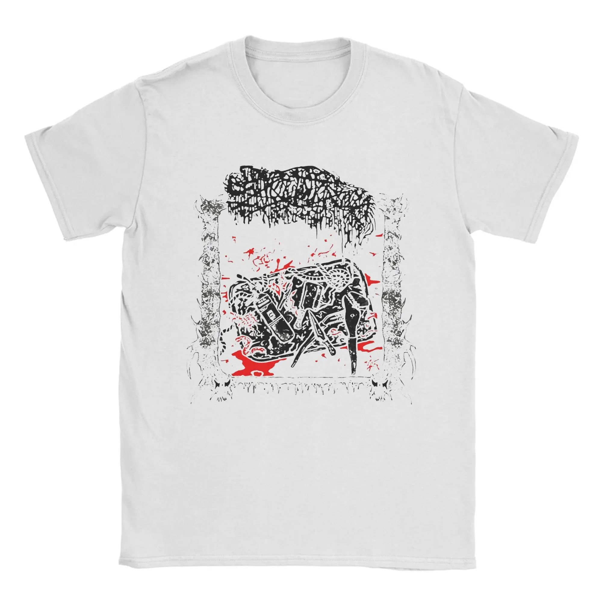 

Sanguisugabogg Band T-Shirt Men Creative Pure Cotton Tee Shirt Round Neck Short Sleeve T Shirt Original Clothing