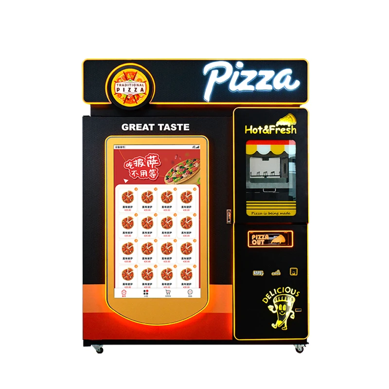 Custom Multi-functional Outdoor Pizza Bubble Tea Pineapple Vending Machine Accepts Credit Card