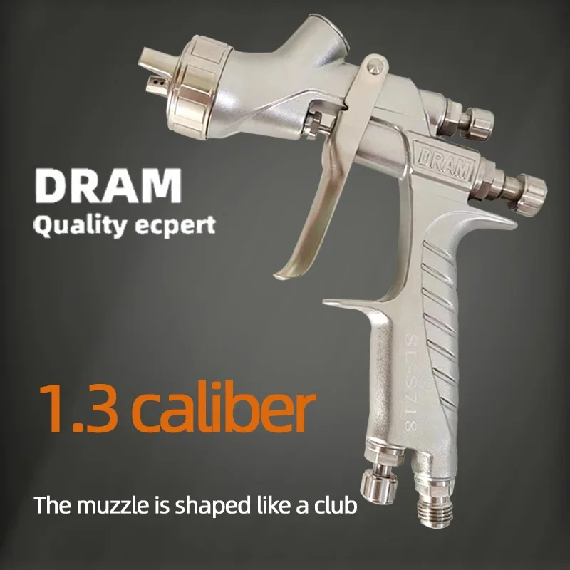TaiWan DRAM Spray Gun Car Air Spray Gun Professional Tool Nozzle Size 1.3MM On The Tank 600 Ml High Atomization Slot Nozzle