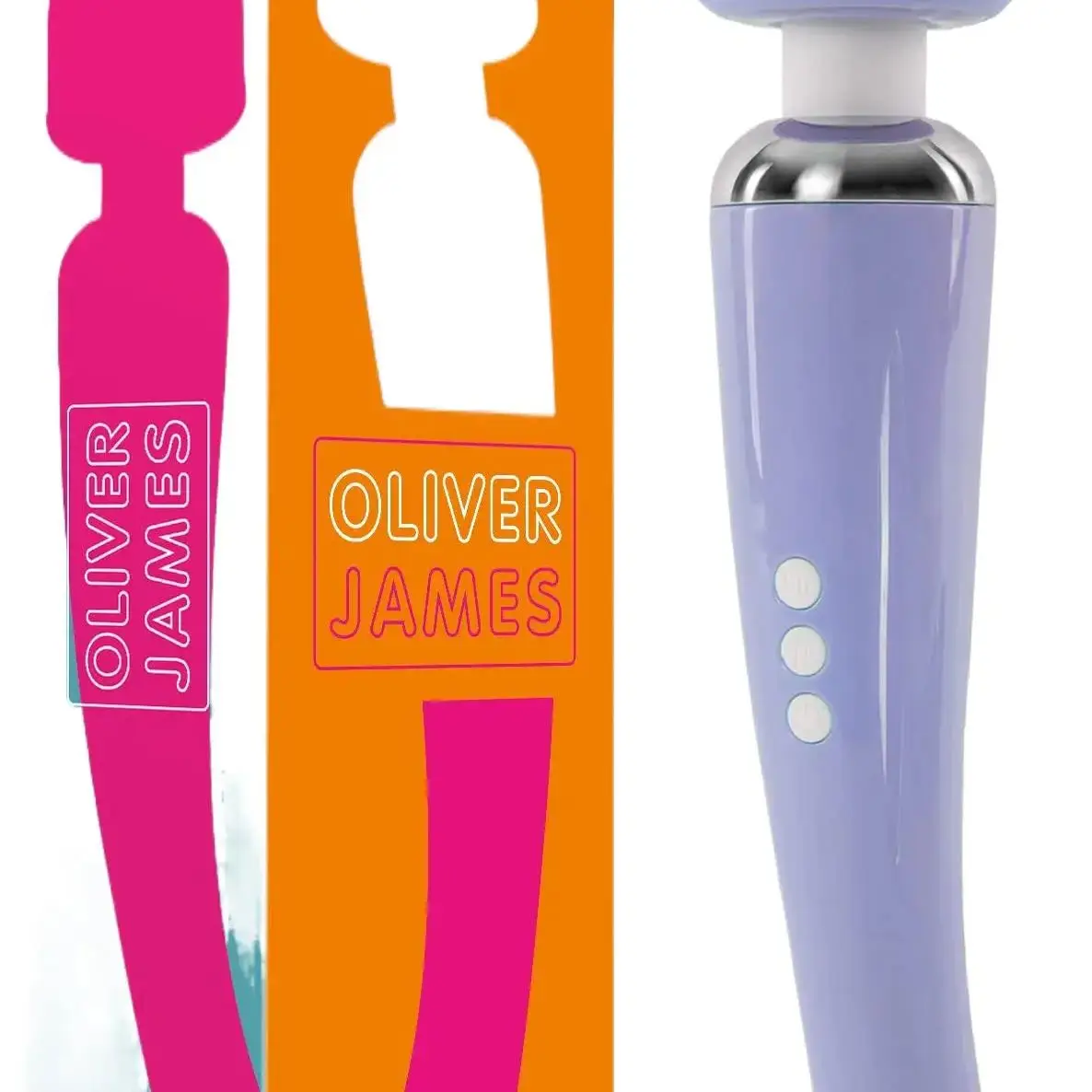 

Oliver James Rechargeable Stick Massager for Women-Personal Massager for Women, 20 Vibration Modes and 8 Speeds, Full Body Mass