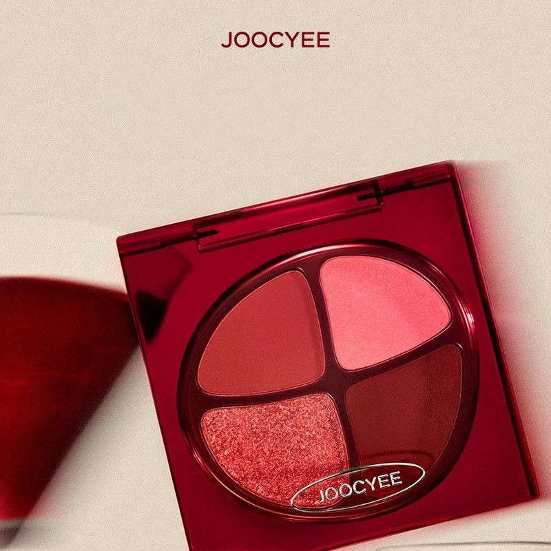 Joocyee Makeup Matte Eyeshadow Palette 4 Colors Pigmented Shimmer Glitter Eye Shadow Palette Long Lasting Waterproof
