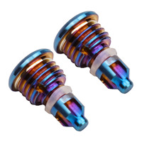 Bleed Screws Bike Brake Lever Bleed Screws with O ring for Magura MT2 MT4 Precision Titanium Alloy Construction