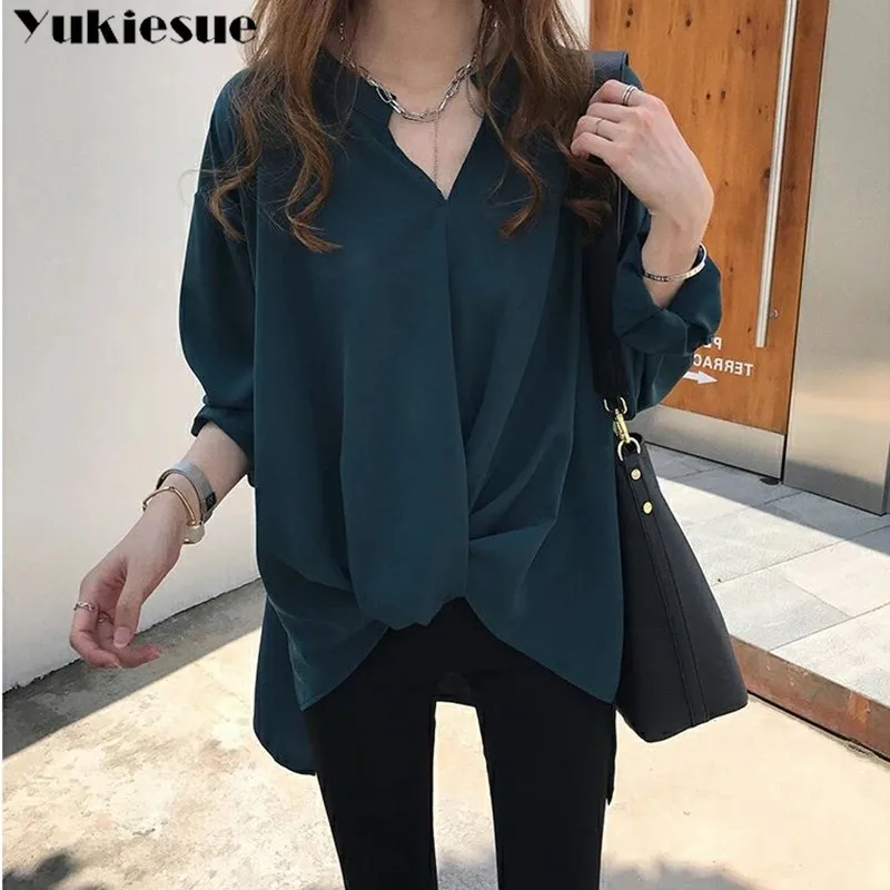 OL office long sleeve 2022 summer women's shirt blouse for women blusas womens tops and blouses chiffon shirts clothes