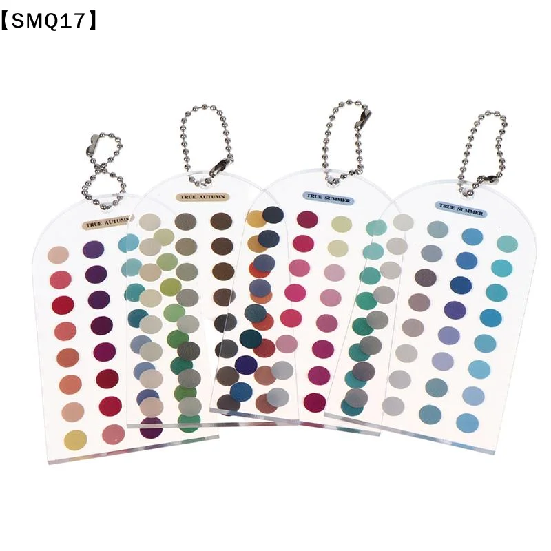 Soft Summer/Autumn Color Cards Double-sided Color Cards Palette With 24 Circular Blocks Portable Analysis Template Guide【SMQ】
