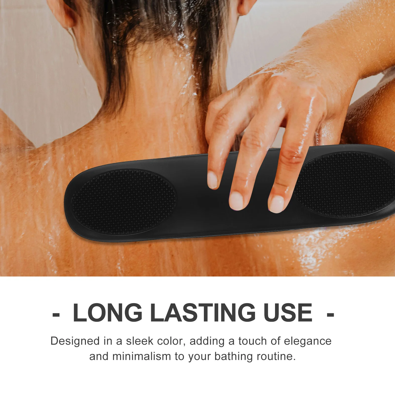 

Silicone Body Scrubber Exfoliating Brush for Shower Bathing Gentle Cleanse All Skin Types Elegant Design Silicone Body Scrubber