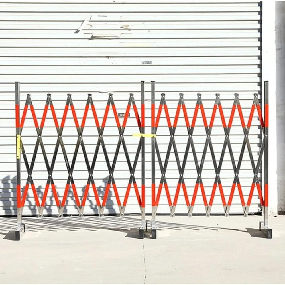 Portable Stainless Steel Traffic Barriers - Flexible Crowd Control Barricade Guards Easily Assembled Safety Barrier