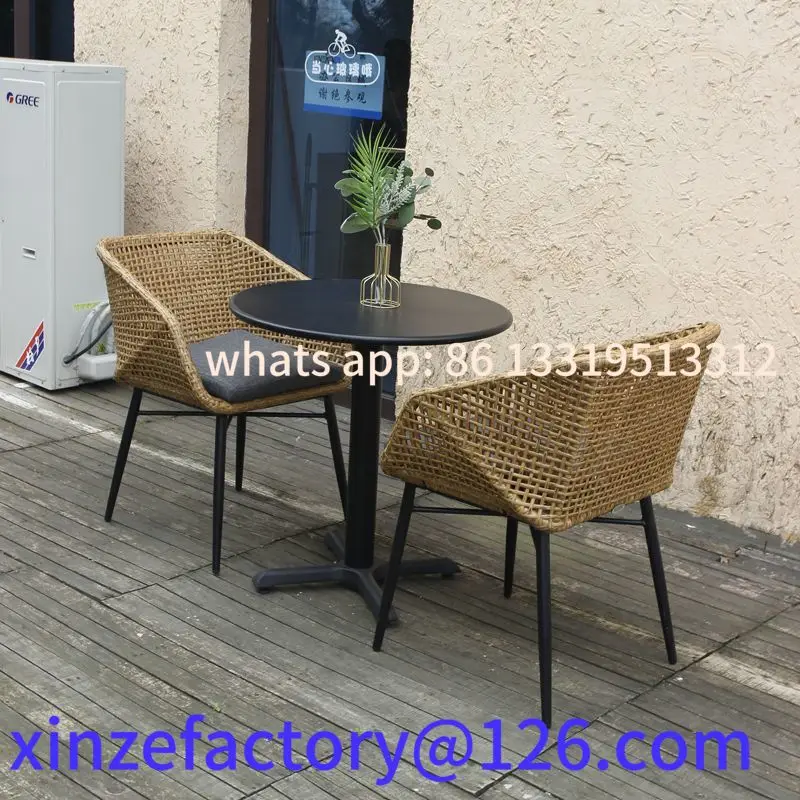 

Customizable Outdoor Rattan Chair Simple Modern Garden Courtyard Sun Protection Chairs