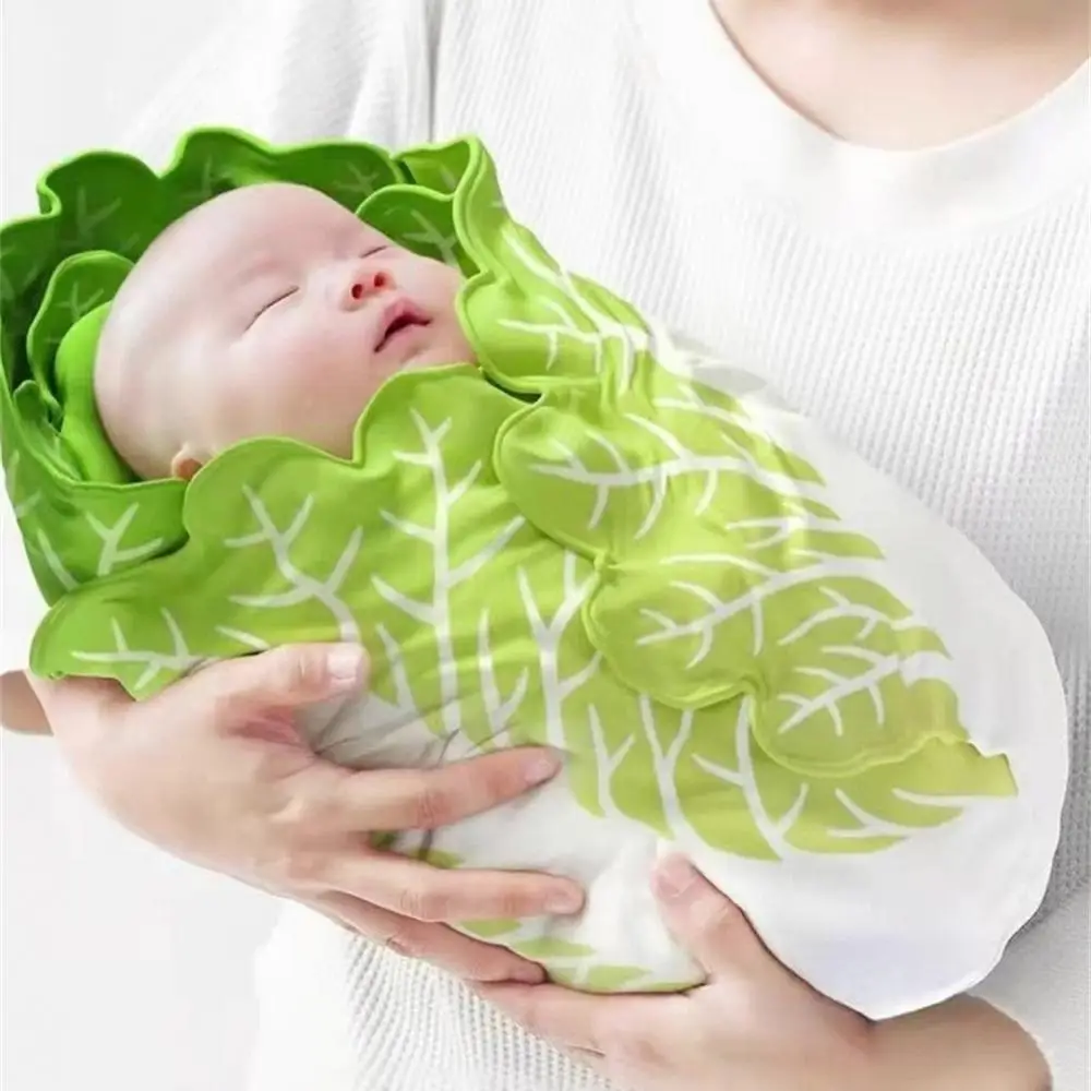 Newborn Wrap Blanket Warm Vegetable Soft Infant Gift Baby Accessories Simulation Cabbage Baby Swaddle Wrap Funny Cabbage Blanket