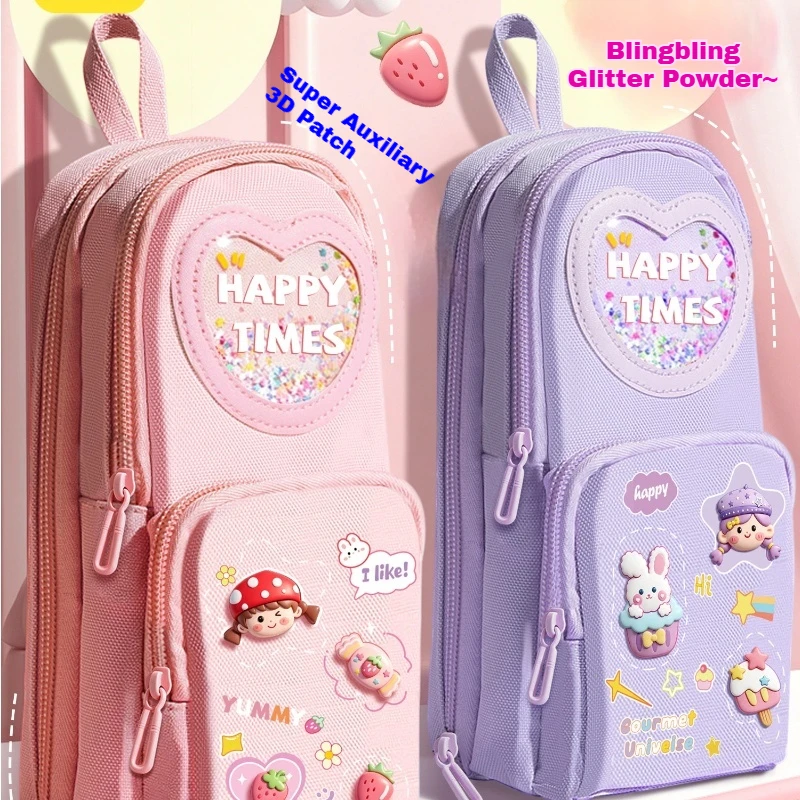 Handheld Pencil Case, Large Capacity Stationery Bag, Pencil Case, Multifunctional 2026 New High-Value Storage Bag, Pencil Case