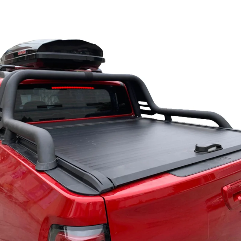 High Quality Waterproof Aluminum Alloy Manual Retractable Tonneau Cover Fit Great Wall POER Cannon Pickup Truck