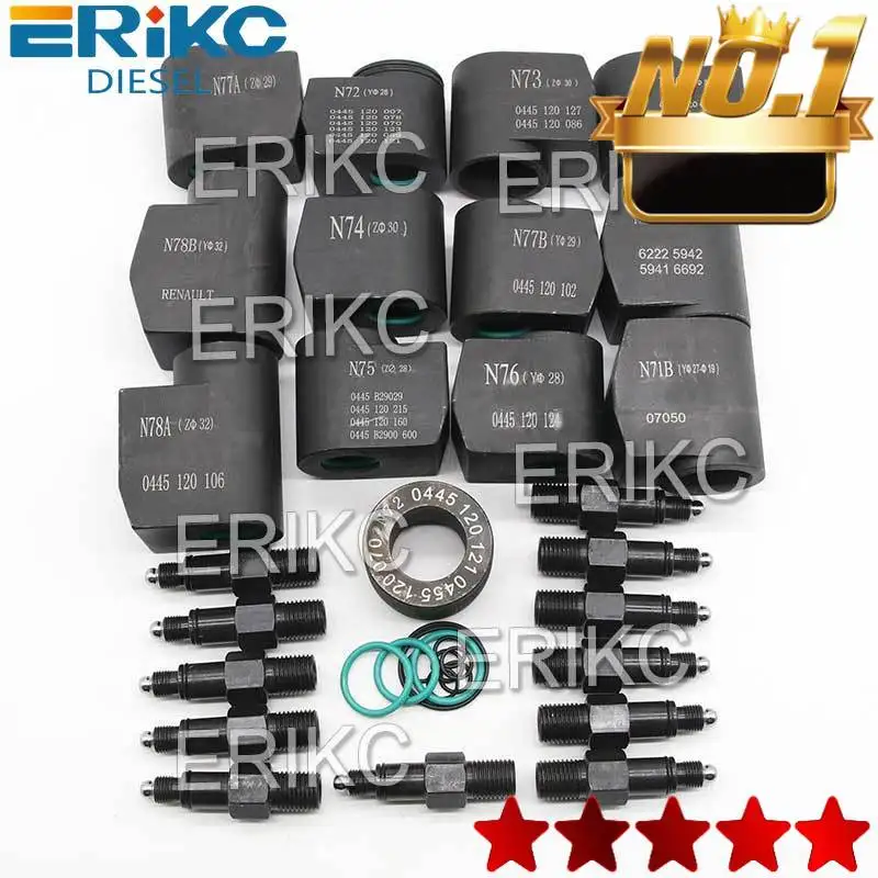 ERIKC Diesel Dismantling Tools and Fuel Injection Repair Equipments To Hold Injectors-- Total 12 Pieces E1024002