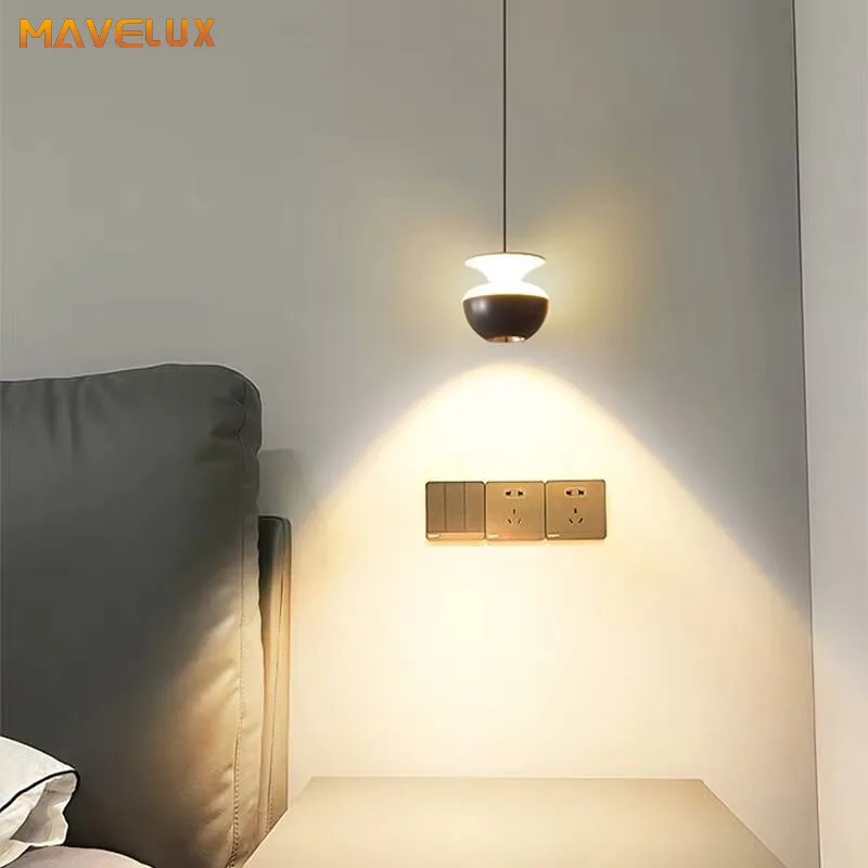 

2026 New Bedside Led Pendant Lights Simple Bedroom Aisle Porch Cloakroom Small Chandelier Modern Home Indoor Decor Lighting Lamp