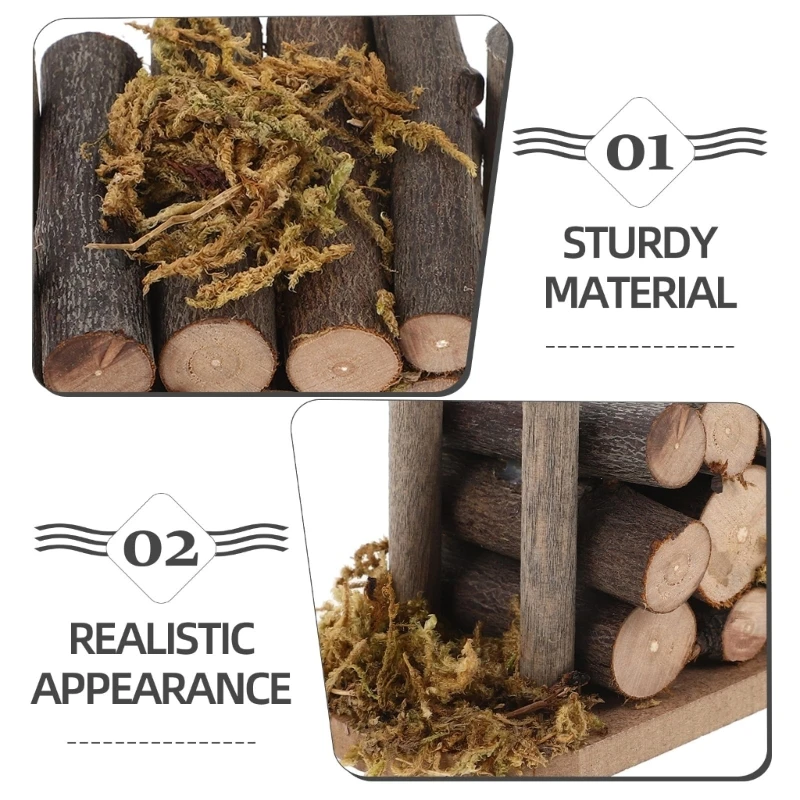 1/12 스케일 미니어처 모델 장식용 작은 장작 더미 크리에이티브 디자인 15UB