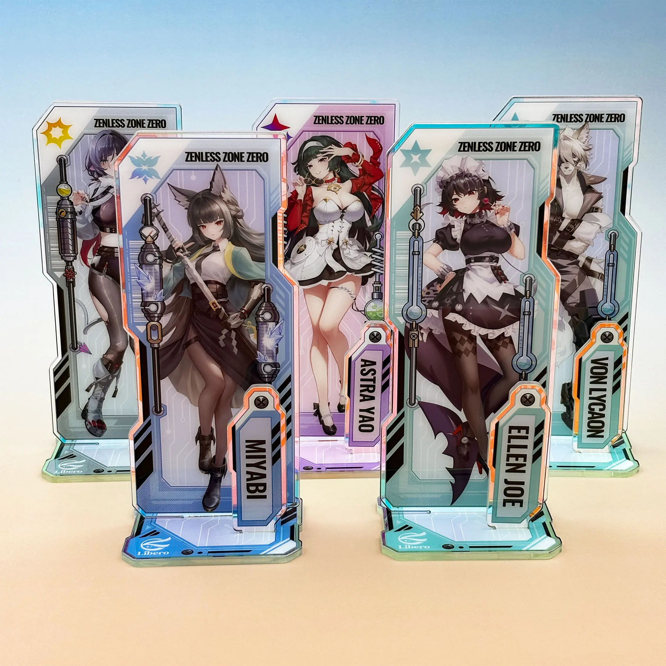 

Anime Zenless Zone Zero Hoshimi Miyabi Ellen Joe Von Lycaon Jane Doe Cosplay Acrylic Figure Stand Cartoon Standing Sign Gift
