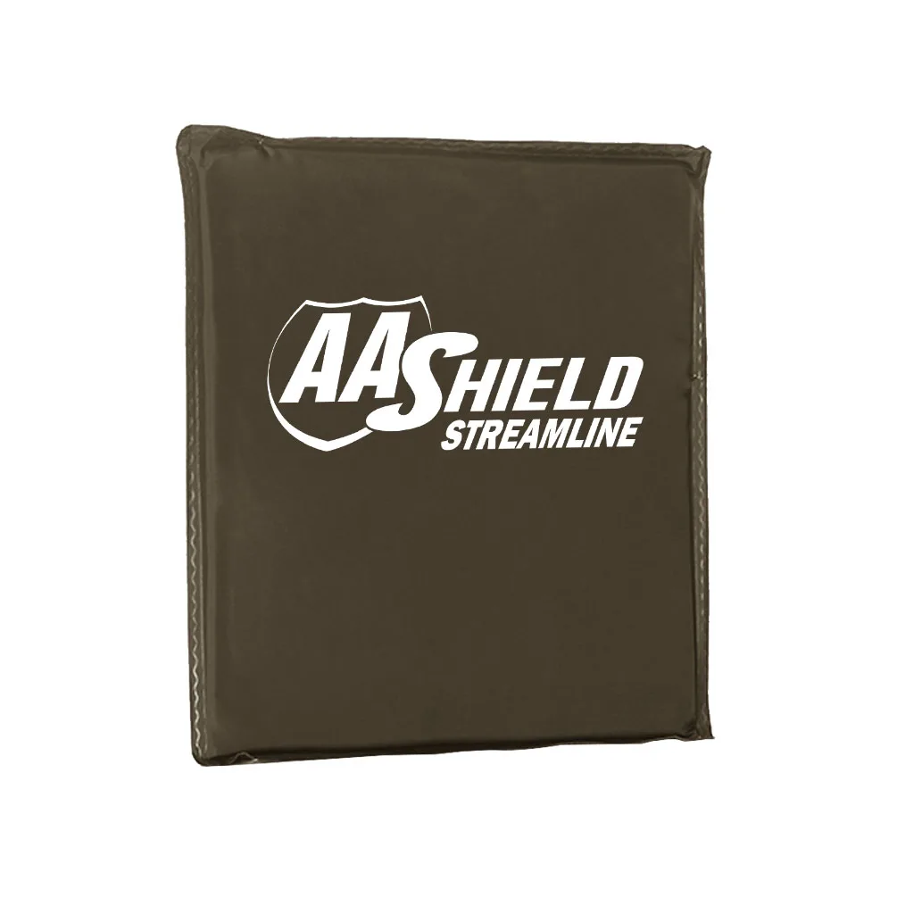 

AA Shield Streamline Bulletproof Soft Body Armor Inserts Plate UHMWPE Self Defense Supply Ballistic NIJ 3A 11 x 14 Square Cut