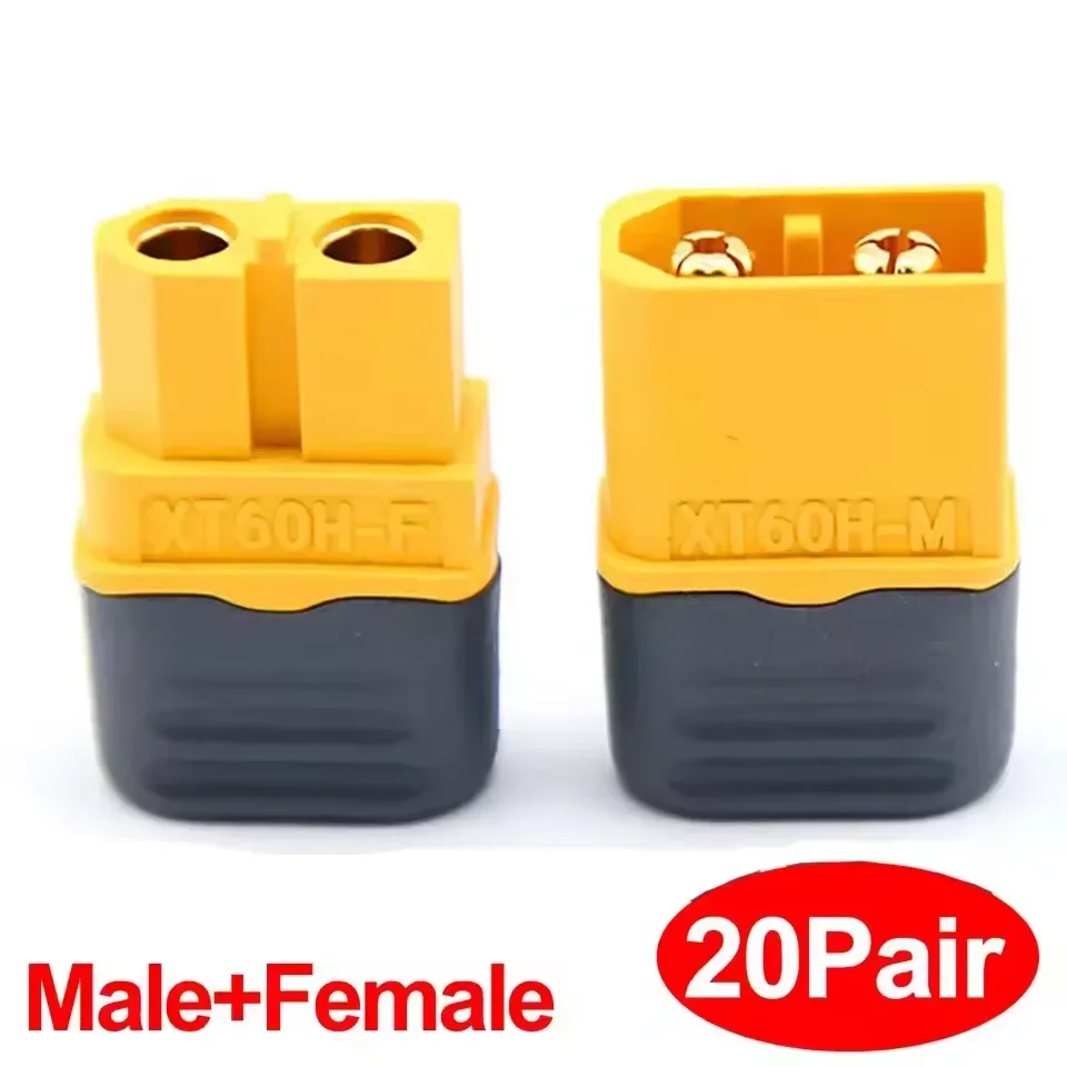 5 Pairs XT60H Connector Plug with Sheath Housing Female / Male XT60 Plug for RC Lipo Battery Cars FPV Drones Airplane