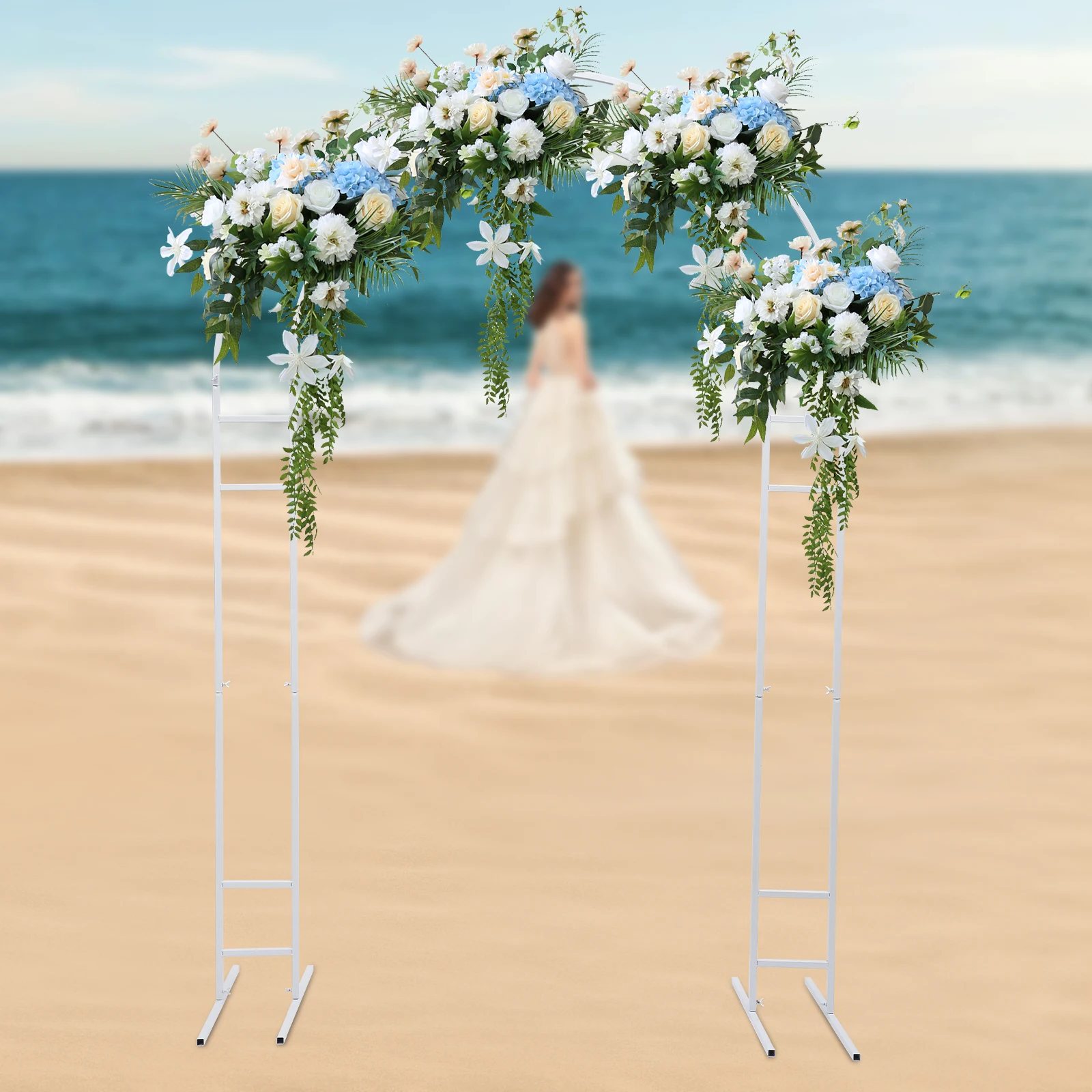 Imagem -05 - Casamento Arco Stand com Base Balão Backdrop Stand Decoração do Partido 7.2ft