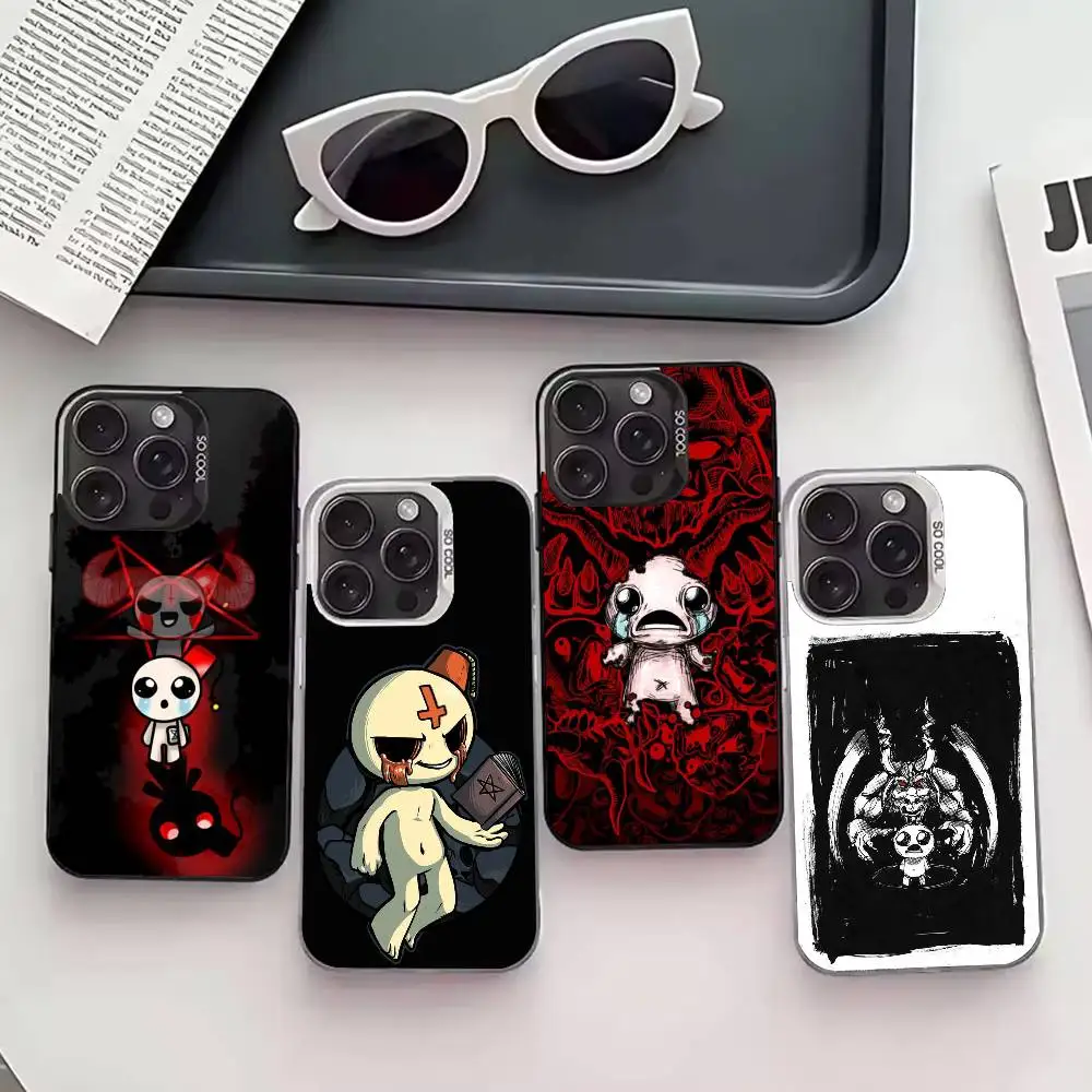 

G-Game B-Binding of I-Isaac Phone Case For iPhone 17,16,15,14,13,12,11 Plus,Pro Max,XS,Colored silver phone case
